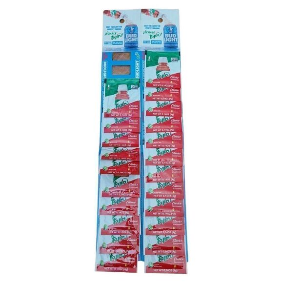 Tajin Clasico Seasoning Bud Light Promo Samples (4g), 22 Total To Go Packets - Picture 2 of 4